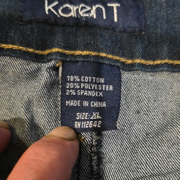 Classic Denim Pencil Skirt - Picture 4 of 4